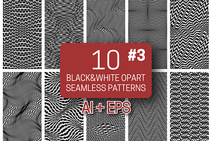 Black White Opart Patterns 3