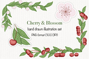Cherry & Blossom, a Seasonal Illustration by Iryna Mel (Thumbnail 1 of 10)