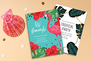 Tropical Party Invites Bundle, an Invitation Template by Pixejoo (Thumbnail 2 of 9)