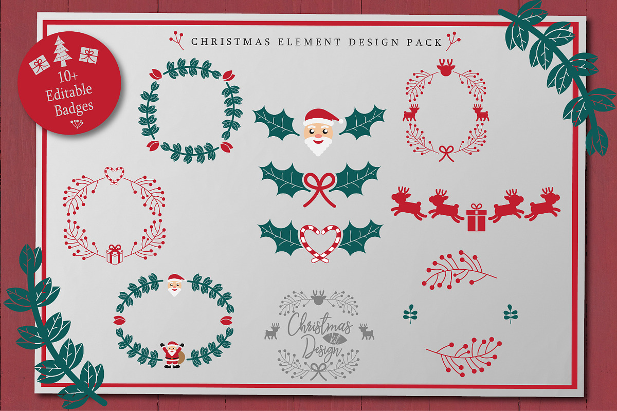 Christmas Design Kit, an Illustration by Rustype (Photo 2 of 7)