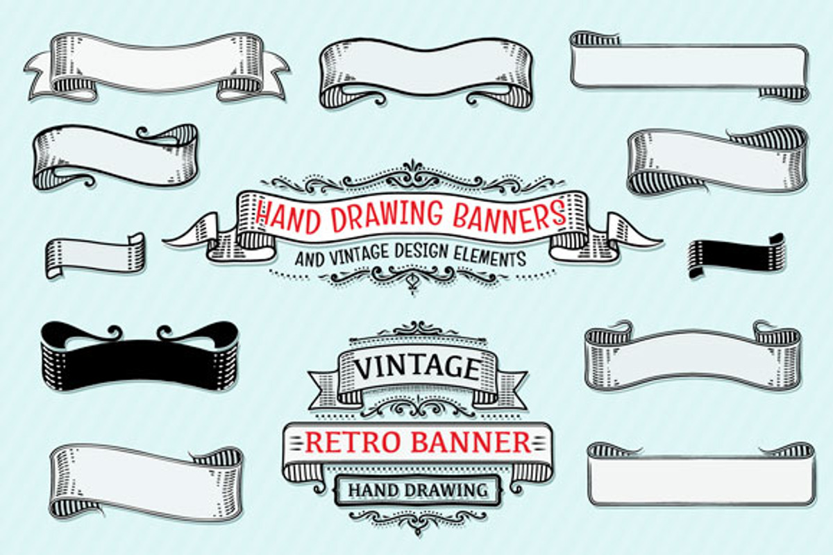 *SET* Banner&Design elements, a Decorative Illustration by ARSCOR (Photo 3 of 5)