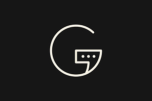 Letter G Chat Logo Template Vector