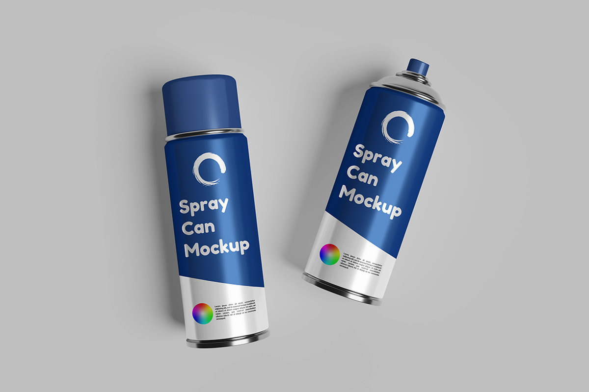 Spray Can Mockup, a Product Mockup by MrLetters (Photo 2 of 5)