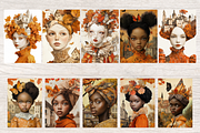 FALL WOMEN PORTRAITS JUNK JOURNAL, a Person Illustration by Daring Digies (Thumbnail 2 of 6)