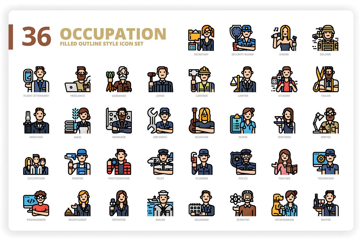 3,600 Icons x3 Styles, an Outline Icon by monkik (Photo 219 of 299)