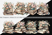 Book Stack Clipart, a Graphic by Artnoy (Thumbnail 2 of 5)