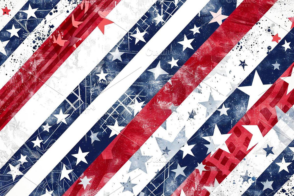 4th of July Vintage Digital Paper, a Texture Graphic by VetalStock (Photo 8 of 16)