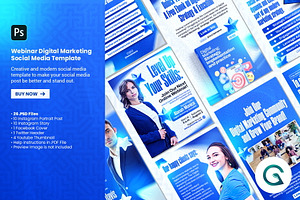 Digital Marketing Social Media, a Social Media Template by Geelator Studio