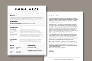 Simple Resume Cover Letter Template, a Resume Template by Melanie Peterson (Thumbnail 1 of 3)