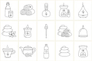 Holistic Medicine Line Icon Set, an Outline Icon by NatalieArtShop (Thumbnail 13 of 15)