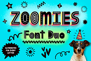 Zoomies Font Duo With Doodles, a Symbol Font by AlwaysBeColoring (Thumbnail 1 of 11)