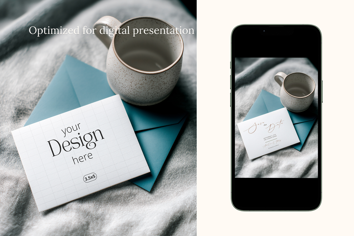 Neutral Gray 3.5x5 RSVP Card Mockup, a Product Mockup by Serenefeeling (Photo 5 of 6)