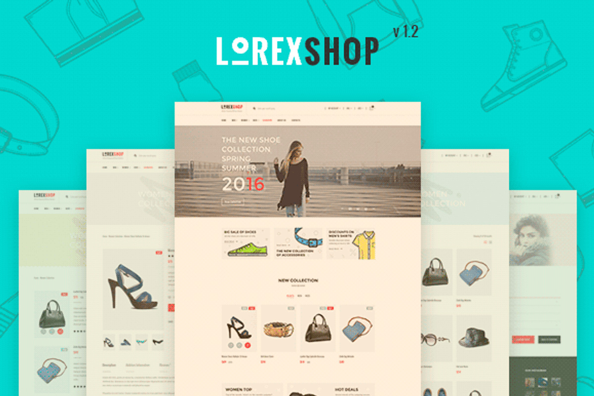 LOREX - E-commerce PSD Templates, a Websites & App Template by ArtStyles (Photo 1 of 26)