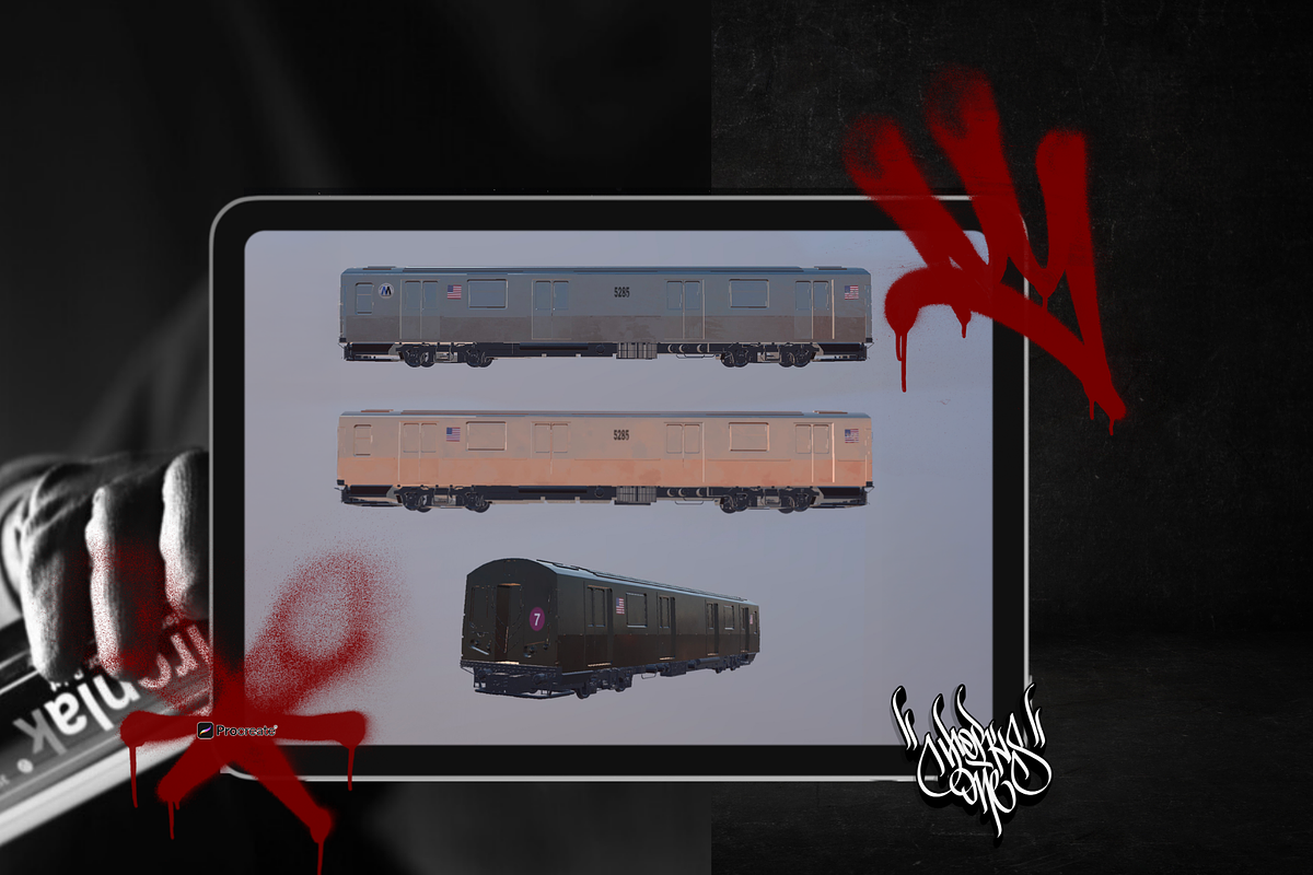 3d New York City Subway Procreate, an Object 3D Model by Torus1 (Photo 2 of 2)