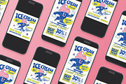 Ice Cream Promo Flyer Set, a Flyer Template by Aiyari Graphic (Thumbnail 2 of 3)