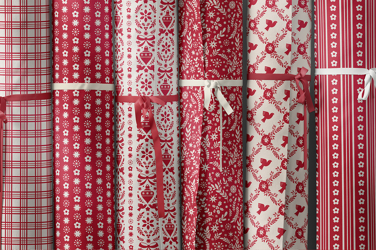 Folk Christmas Seamless Patterns, a Pattern Graphic by Sonulkaster (Photo 8 of 11)