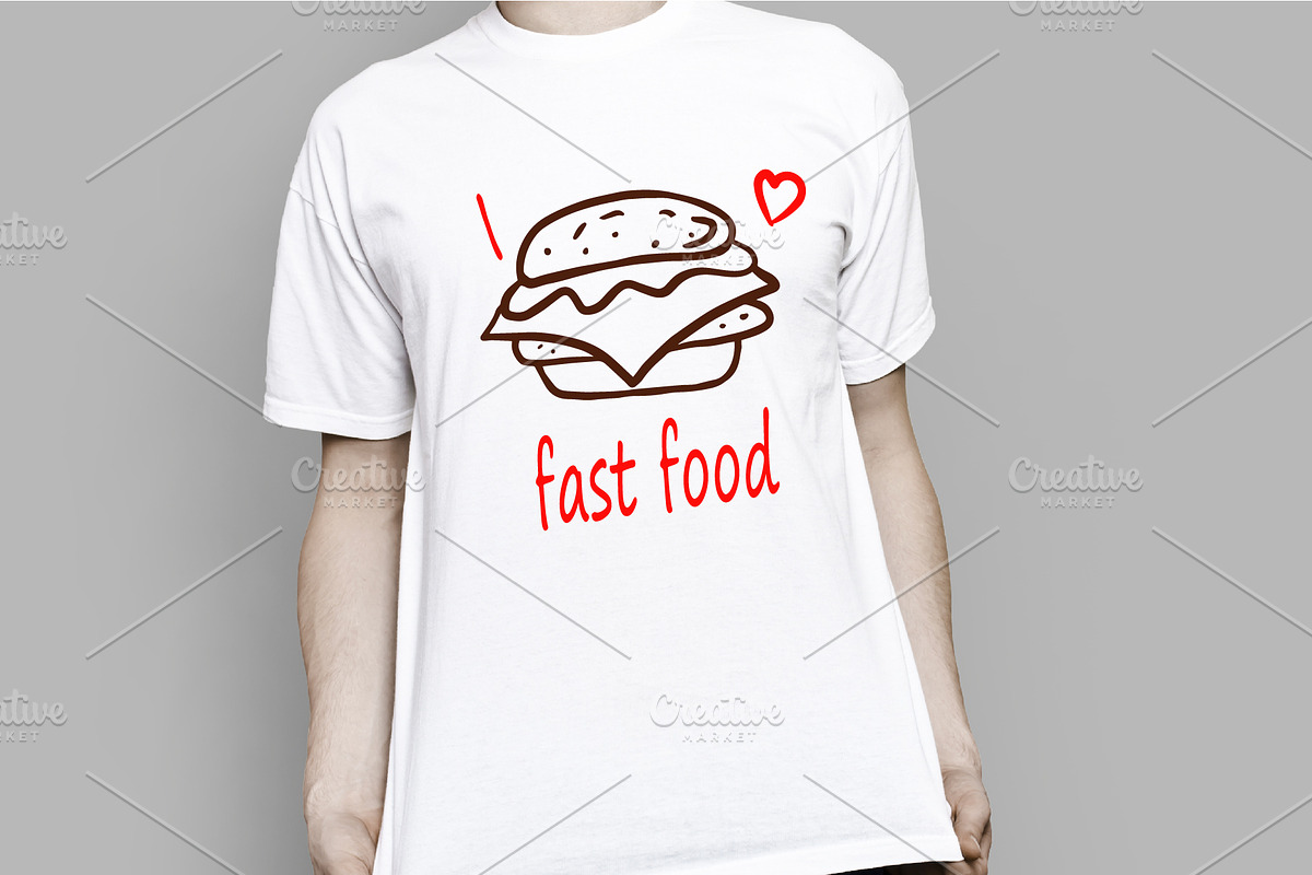 Fast food collection, a Food Illustration by IPVector (Photo 4 of 5)