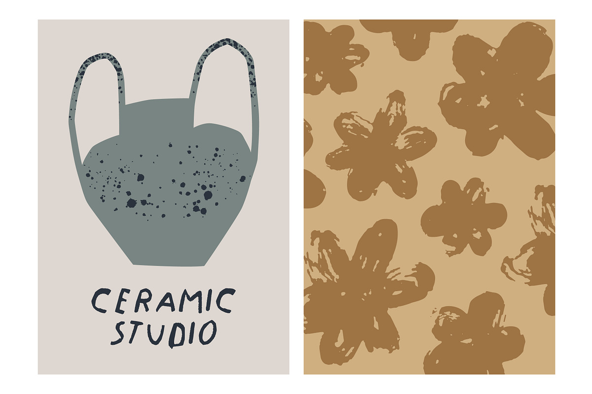 Modern pottery, ceramic vases set, a Decorative Illustration by Good Studio (Photo 7 of 20)
