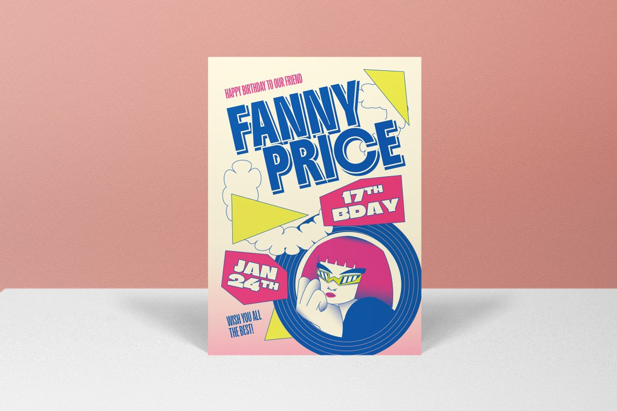 Teen Birthday Invitation, an Invitation Template by graphicook (Photo 3 of 3)