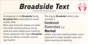 Broadside Text, a Sans Serif Font by Device (Thumbnail 3 of 6)
