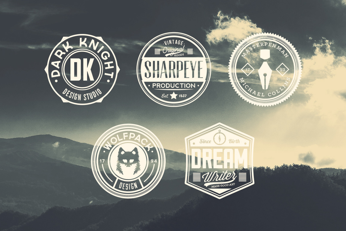 11 Trendy Vintage Badges Volume 3, a Branding & Logo Template by Yusof Mining (Photo 5 of 5)