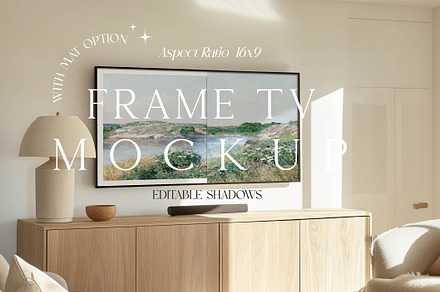 Frame Mockup for TV, a Product Mockup by 7th Floor Studio
