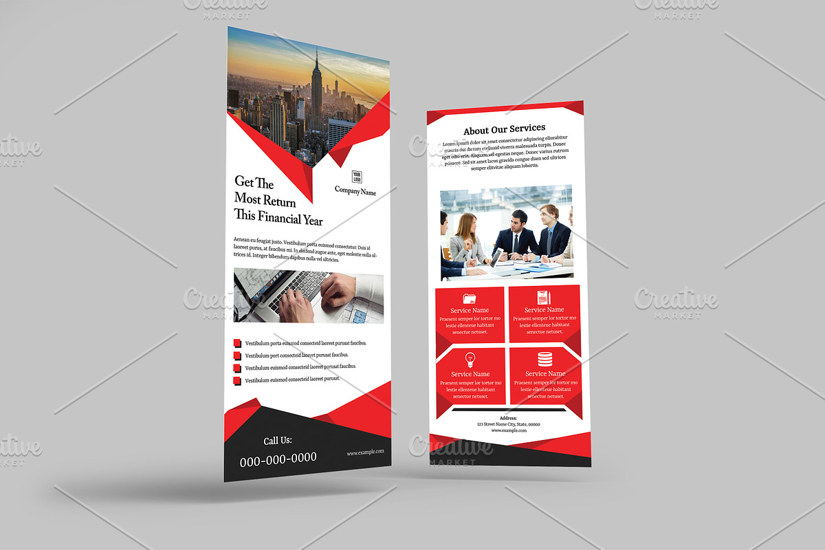 Business Rack Card V06, a Flyer Template by Template Shop (Photo 1 of 3)