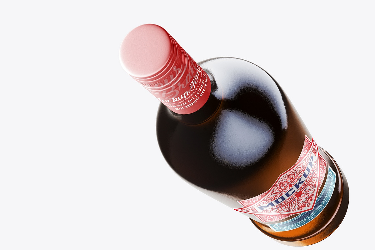 Vermouth Bottle Mockup, an Advertising Mockup by OneVectorStock (Photo 5 of 10)
