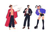 People in devil costumes with horns, a Person Illustration by Good Studio (Thumbnail 3 of 5)