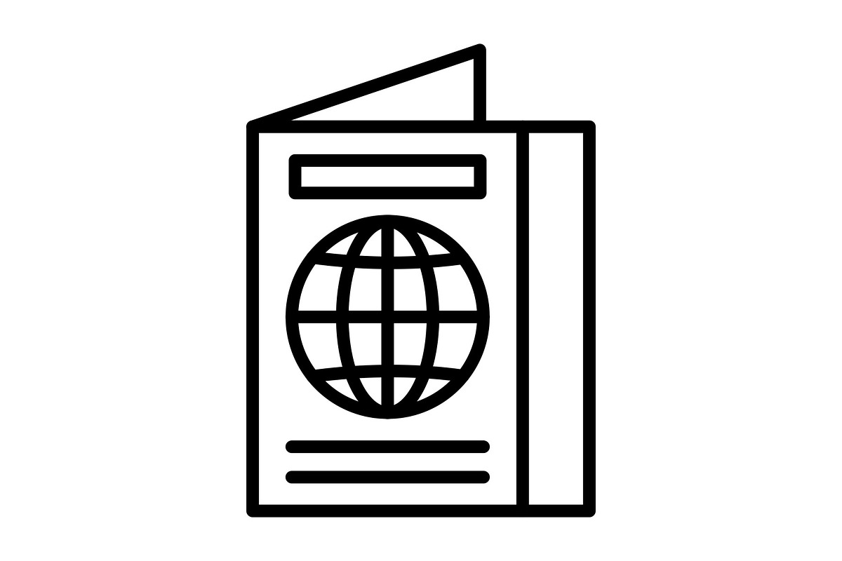 Passport Line Icon, an Icon by Pexelpy