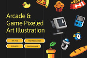 Arcade & Game Pixeled Art, a Technology Illustration by Illustrava (Thumbnail 1 of 8)