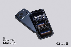 iPhone 17 Pro Mockup Bundle Set, an iPhone Mockup by Rielismee