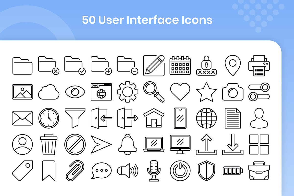 50 User Interface - Line, an Outline Icon by Kmg Design (Photo 2 of 2)