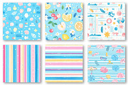 Summer Seamless Patterns, an Illustration by Dream Creation (Thumbnail 3 of 8)