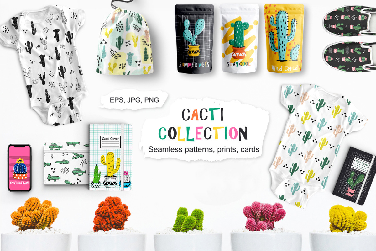 Cacti Prints & Patterns 20% OFF, a Pattern Graphic by Dasha_D (Photo 2 of 10)