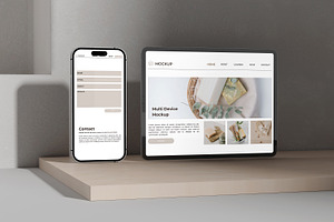 Smartphone and Tablet Device Mockup