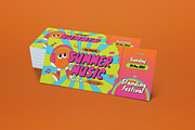 Blue Green Bold Bright Summer Music, a Card Template by graphicook (Thumbnail 2 of 3)