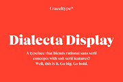 Dialecta Display, a Serif Font by Craceltype (Thumbnail 1 of 9)