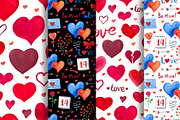 Valentine's Day watercolor pack, a Decorative Illustration by MarBom (Thumbnail 3 of 7)