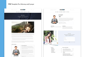 Lawyer PSD Template - Hakim