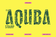 CS Aquba Stamp, a Sans Serif Font by Craft Supply Co. (Thumbnail 1 of 8)