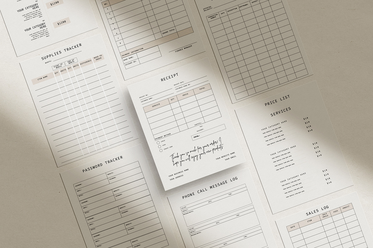 Business Forms Canva Template Bundle