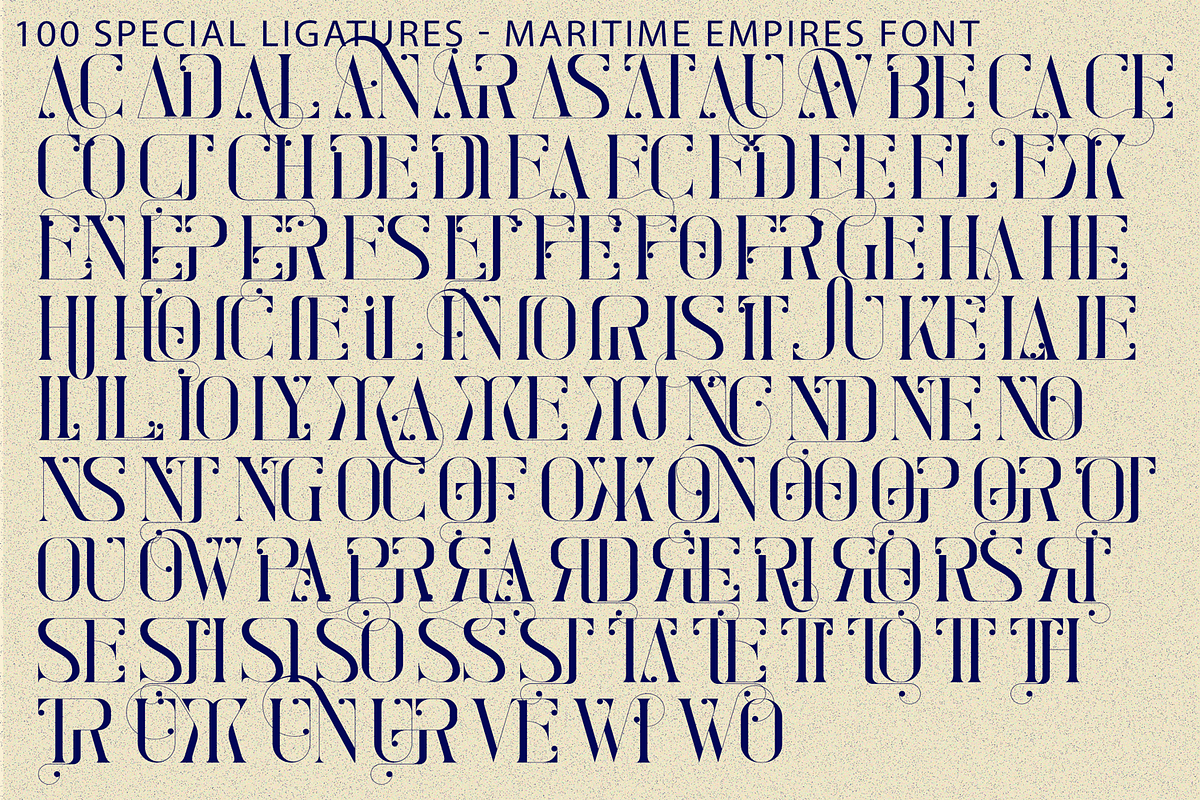 MARITIME EMPIRES - ELEGANT SERIF, a Serif Font by 177Studio (Photo 8 of 8)