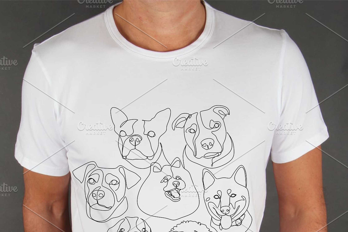 30 Dogs line drawings. Dog breeds, an Outline Icon by velychko.ua (Photo 3 of 9)