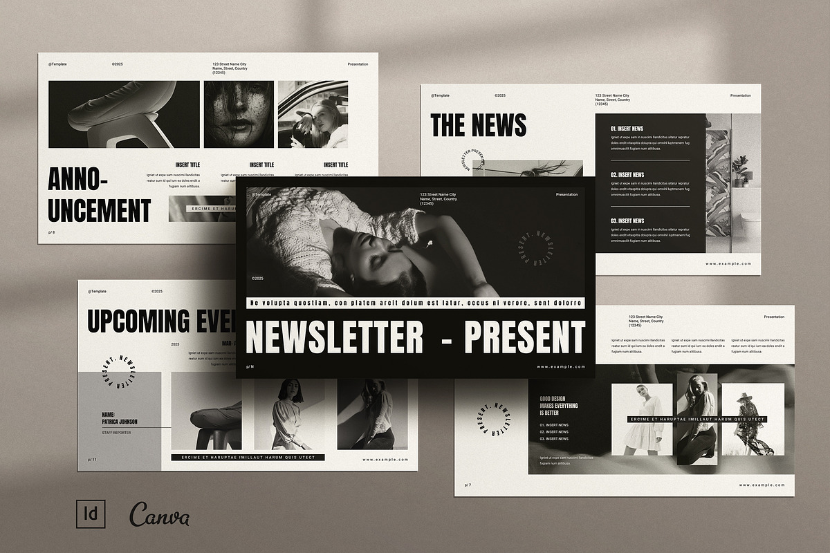 Newsletter Presentation Template, a Presentation Template by ...