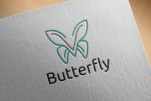 Butterfly Wings Nature Fly Logo