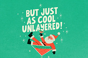 Club Merry Layered Font, a Sans Serif Font by Nicky Laatz (Thumbnail 3 of 12)