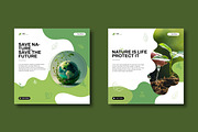Save Nature Social Media Template, a Social Media Template by MightyDesign (Thumbnail 3 of 8)