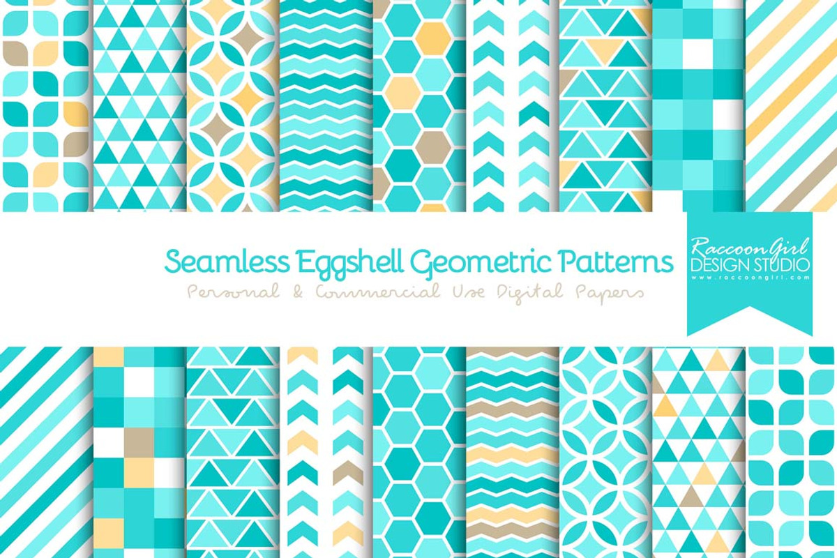 Seamless Eggshell Geometrics