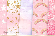 Unicorn patterns in Pink, a Pattern Graphic by Libby Wishes (Thumbnail 4 of 10)